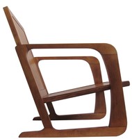 Kem Weber American Art Deco Arm Chair for Mueller Furniture Co.